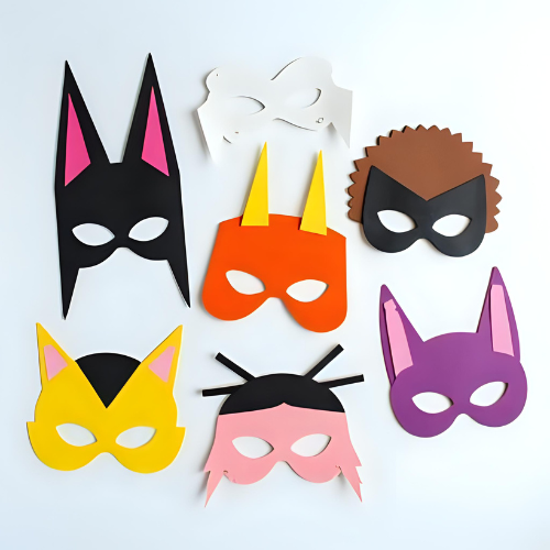 Máscaras de papel o cartulina para niños